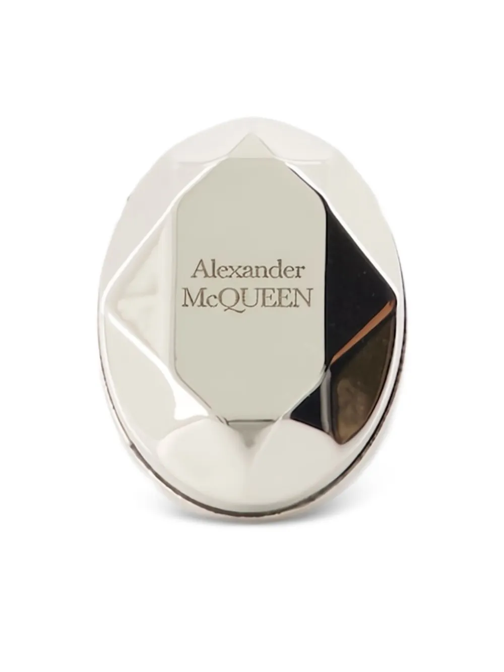 Alexander McQueen The Faceted Stone ring | Silver | Image 1