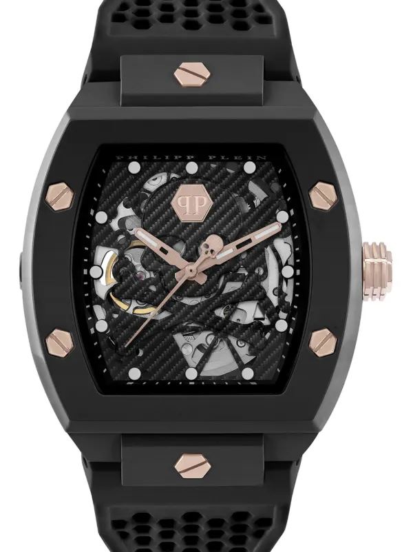 PHILIPP PLEIN PAECMJB3611PTE003N0202 関税送料込 Philipp Plein The $keleton Ecoceramic 44mm | Black | FARFETCH