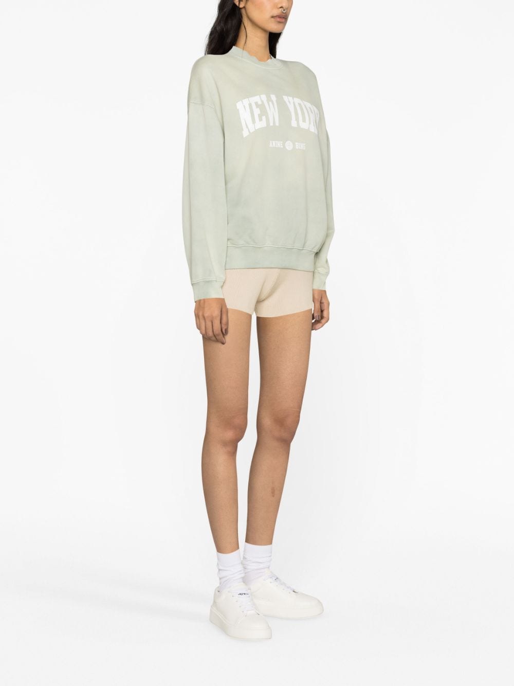 ANINE BING Jaci Organic Cotton Sweatshirt - Farfetch