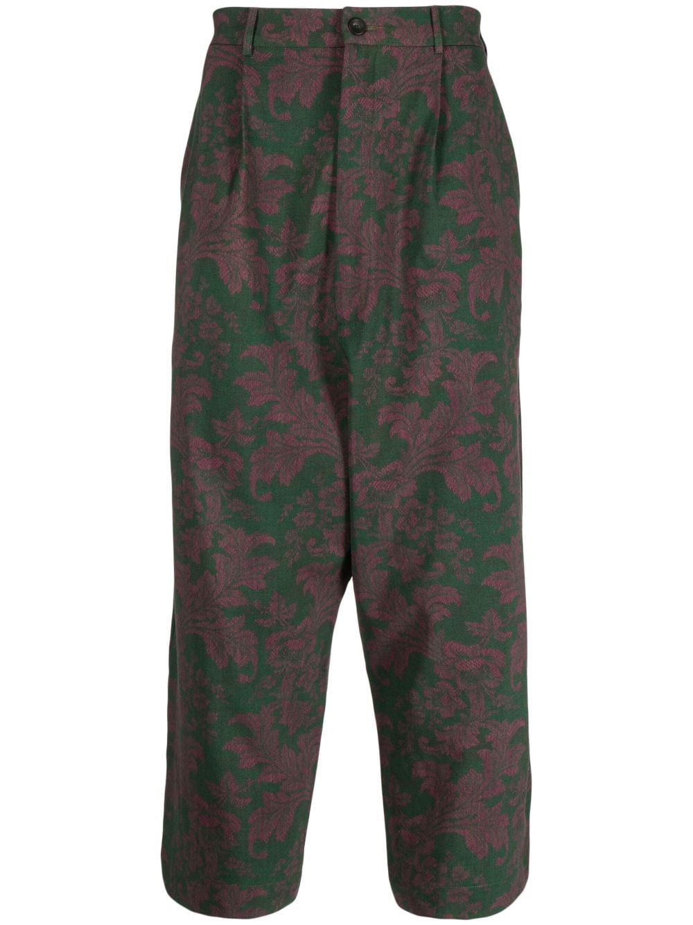 PIERRE-LOUIS MASCIA FLORAL-PRINT TROUSERS