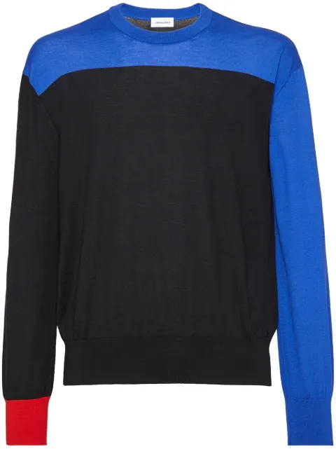 Ferragamo colour-block cashmere jumper