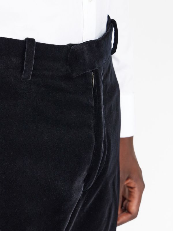 Black Velvet Straight Pants