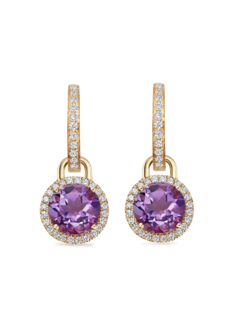 Kiki McDonough 18kt Grace Gelbgoldcreolen mit Diamanten