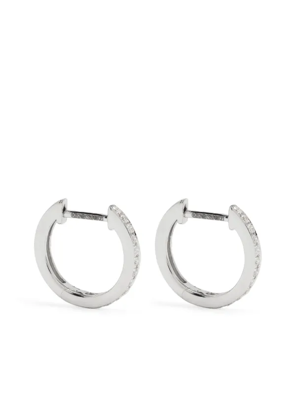 Kiki McDonough Kiki Classic ダイヤモンド フープピアス 18K