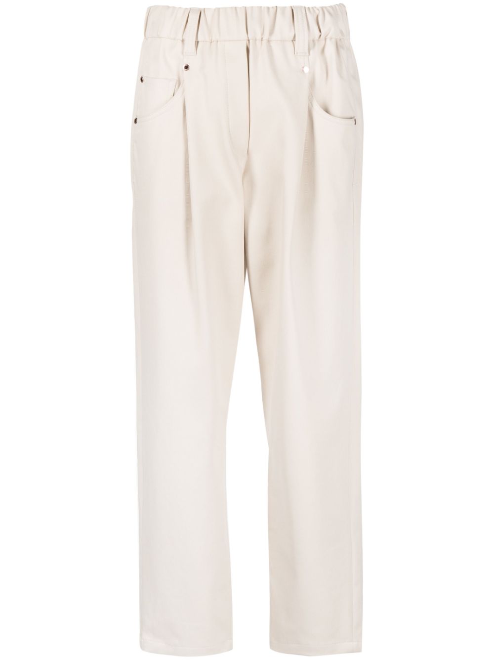 Brunello Cucinelli mid-rise straight trousers - Neutrals