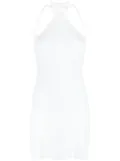 Courrèges logo-embroidered jersey minidress - Blue