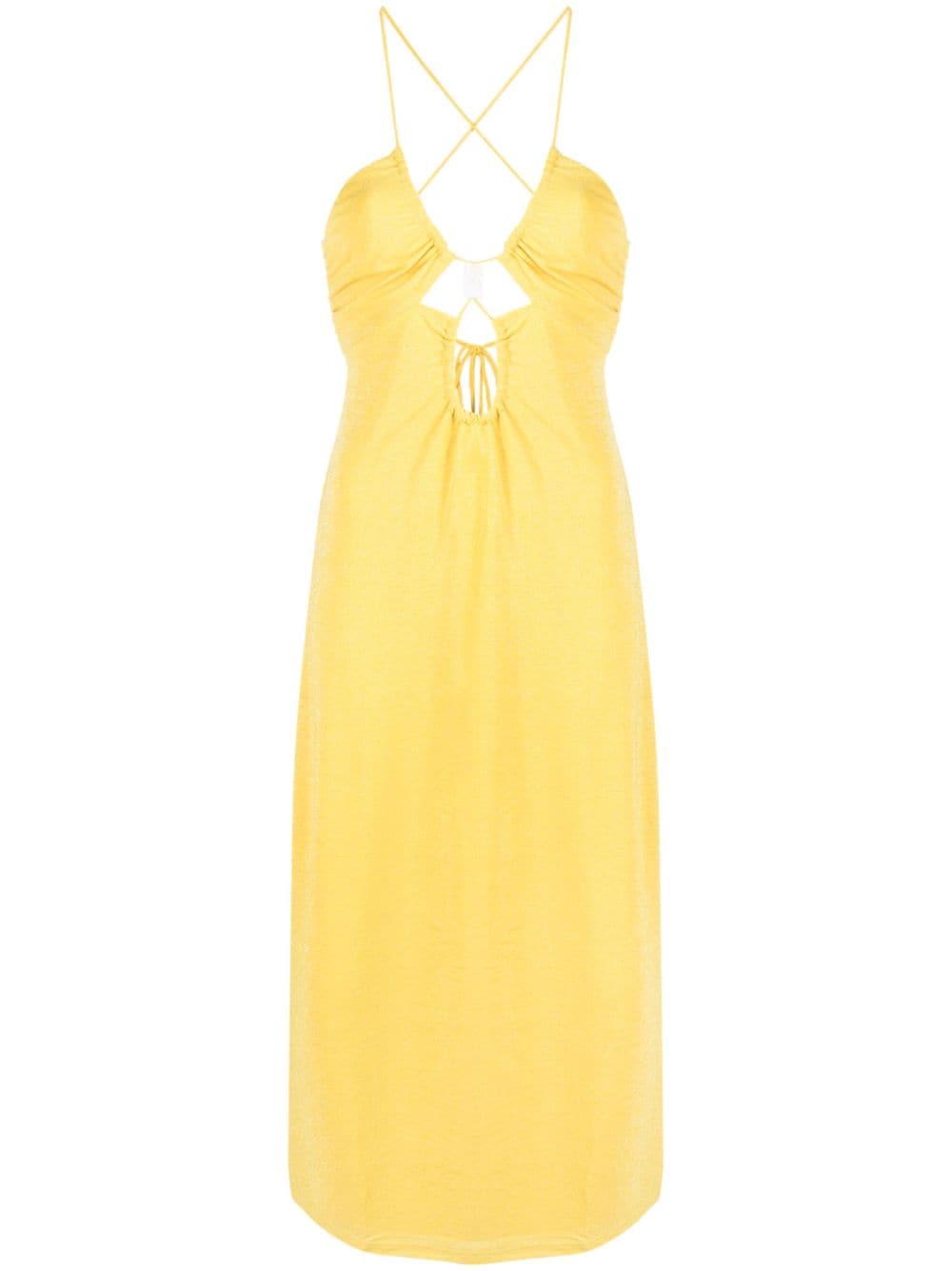 Suboo cut-out midi dress - Yellow