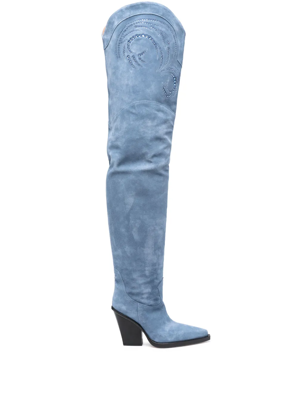 Paris Texas Holly Dakota Over-the-knee 80mm Boots In Blue