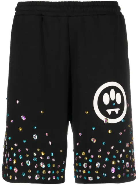 BARROW - crystal-embellished cotton shorts