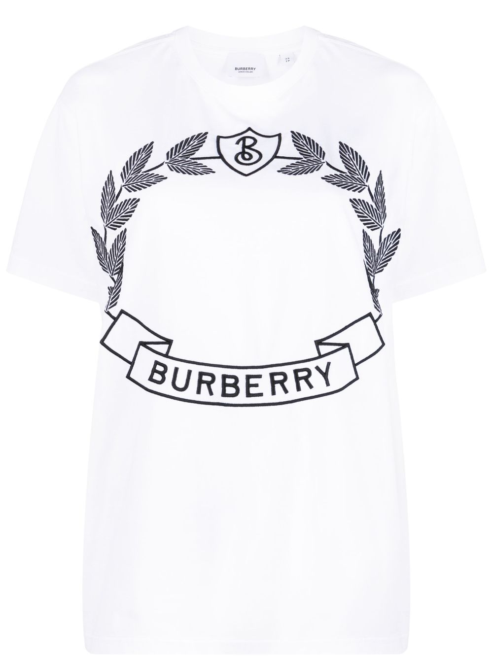 Burberry Logo-print Cotton T-shirt In White