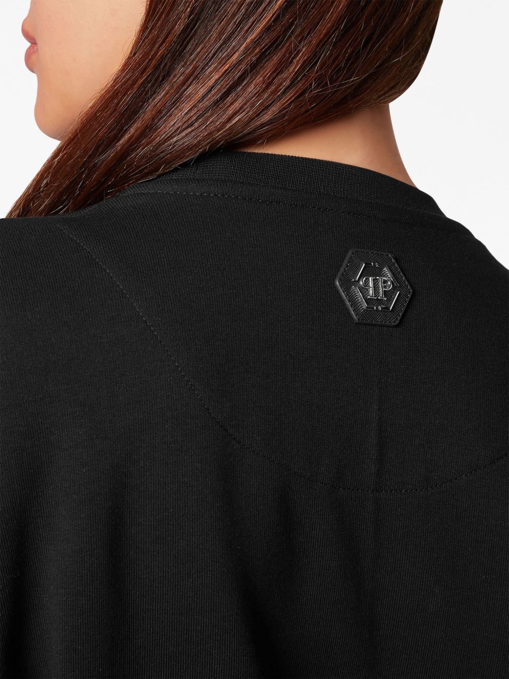 Philipp Plein logo-embellished layered sweatshirt Women