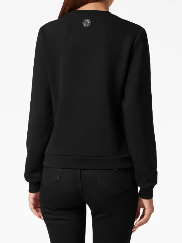 Philipp Plein Teddy Bear crystal-embellished Sweatshirt