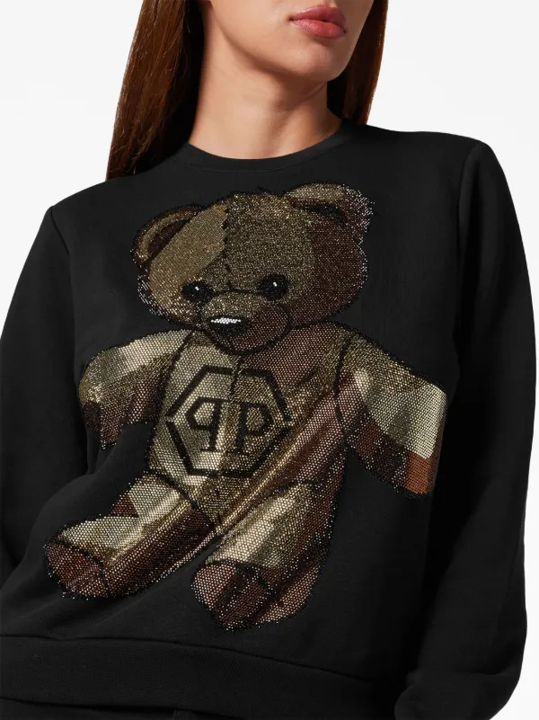 Black teddy sweatshirt best sale