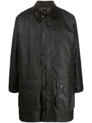 Barbour Border Waxed Lightweight Jacket | Green | FARFETCH