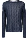 Private Stock The Cambon wave-pattern jumper - Blue