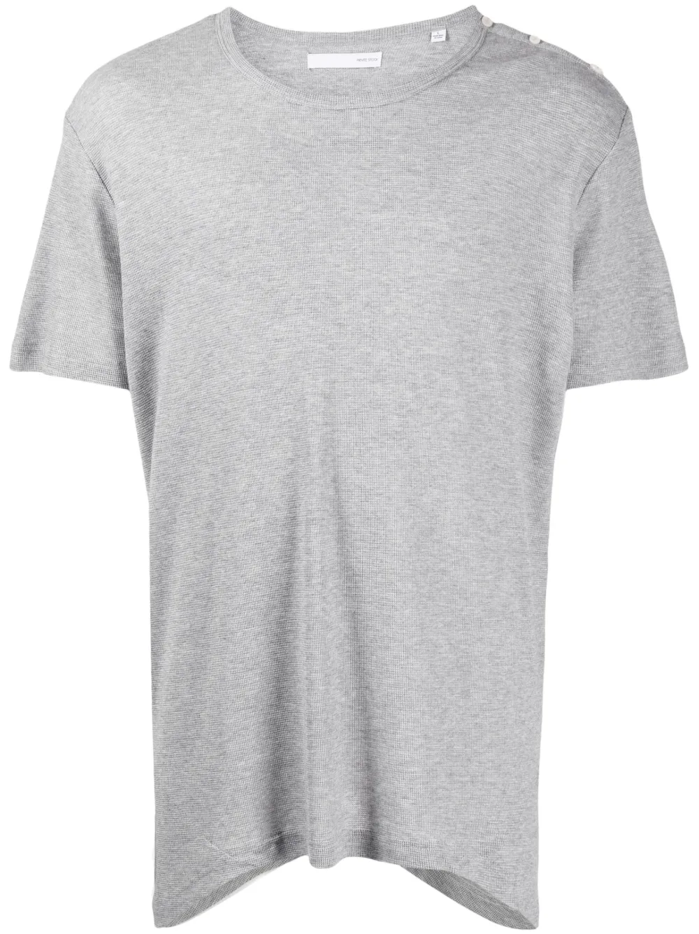 Private Stock The Weber Henley cotton T-Shirt - Grey