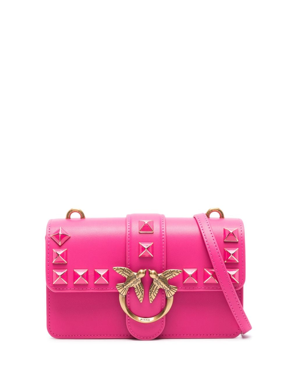 Love One stud-embellished mini bag