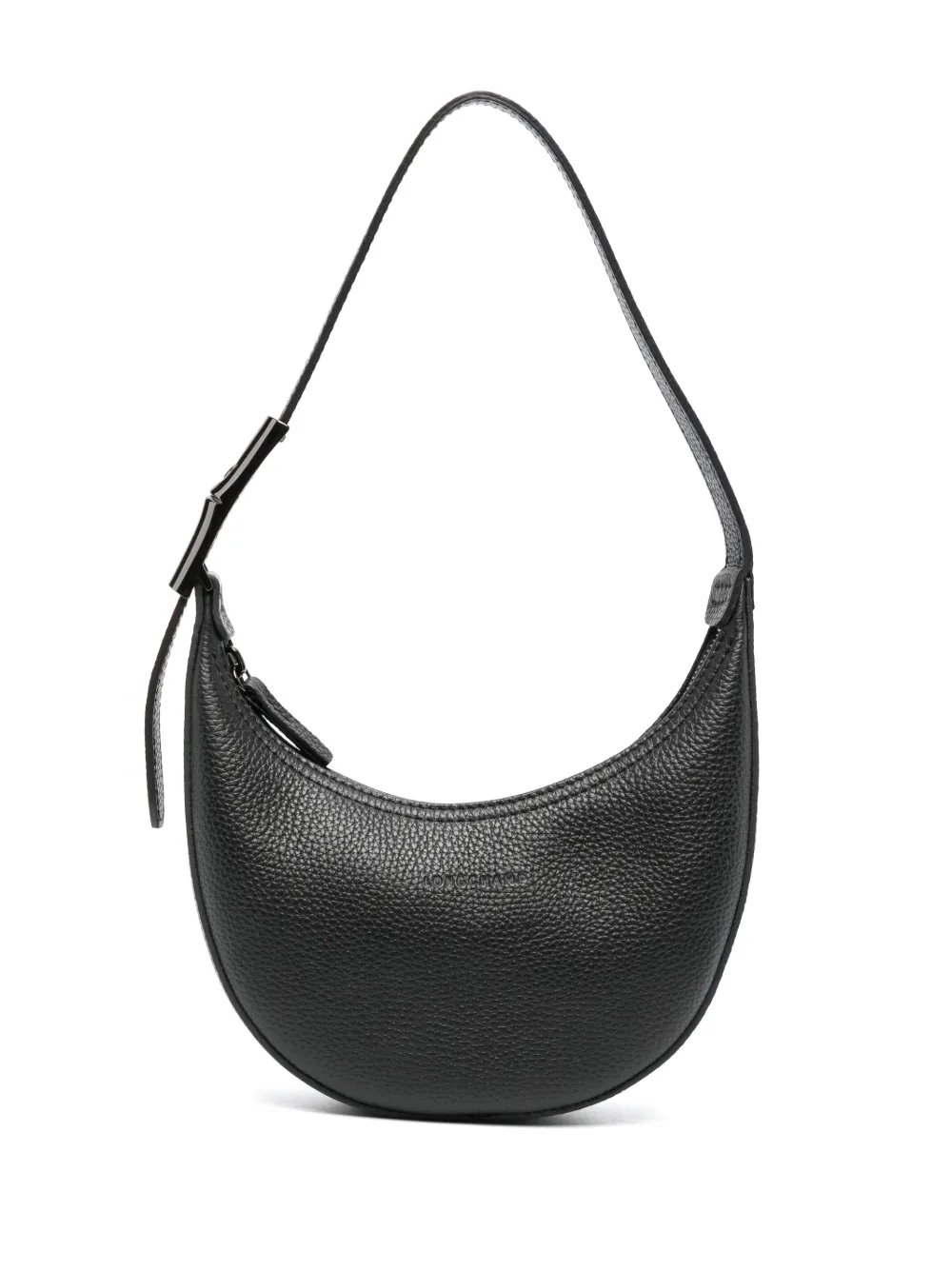 Longchamp Small Roseau Essential Hobo Bag In Black