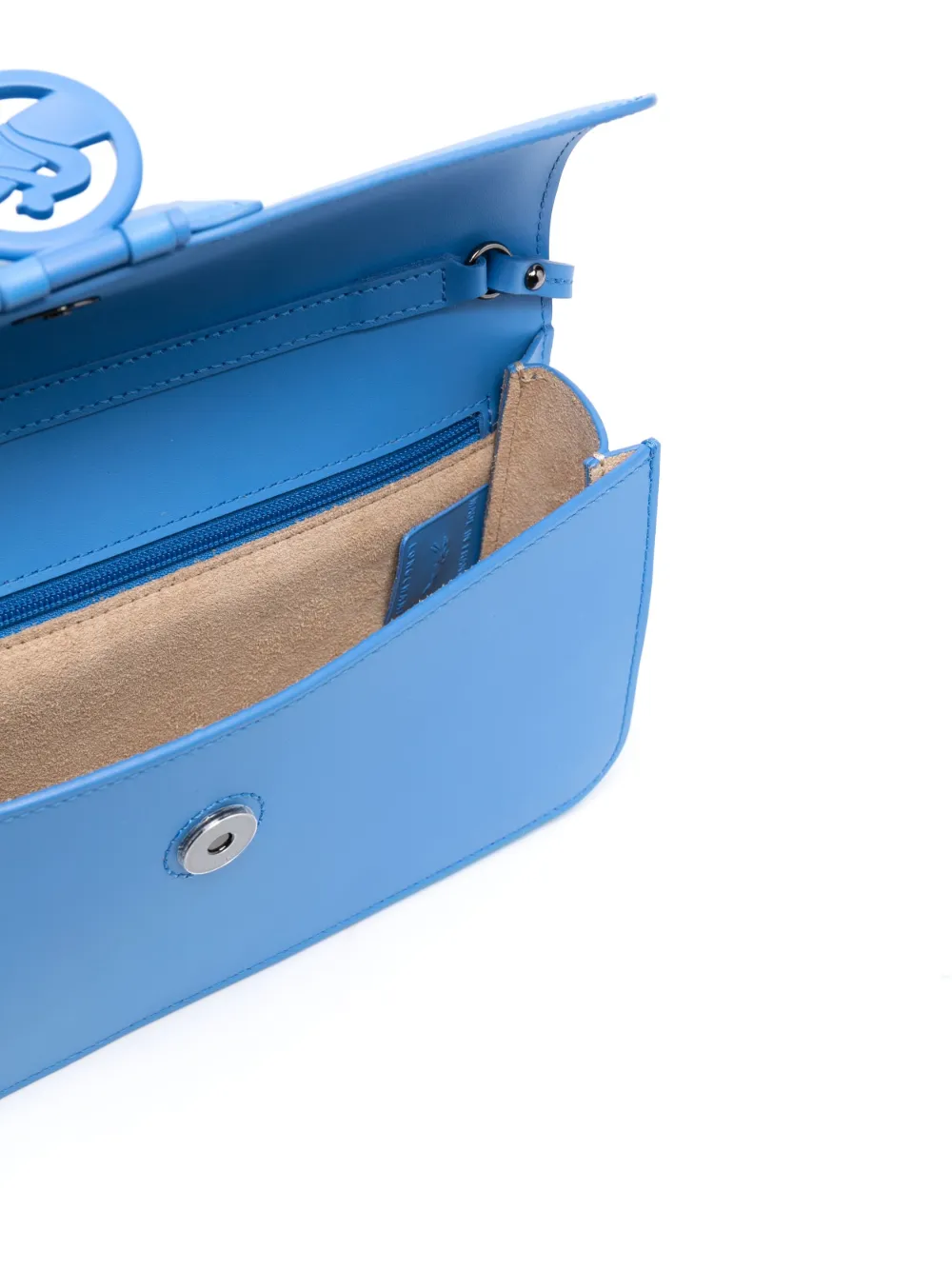 Longchamp Medium Box-trot Leather Shoulder Bag In Blue