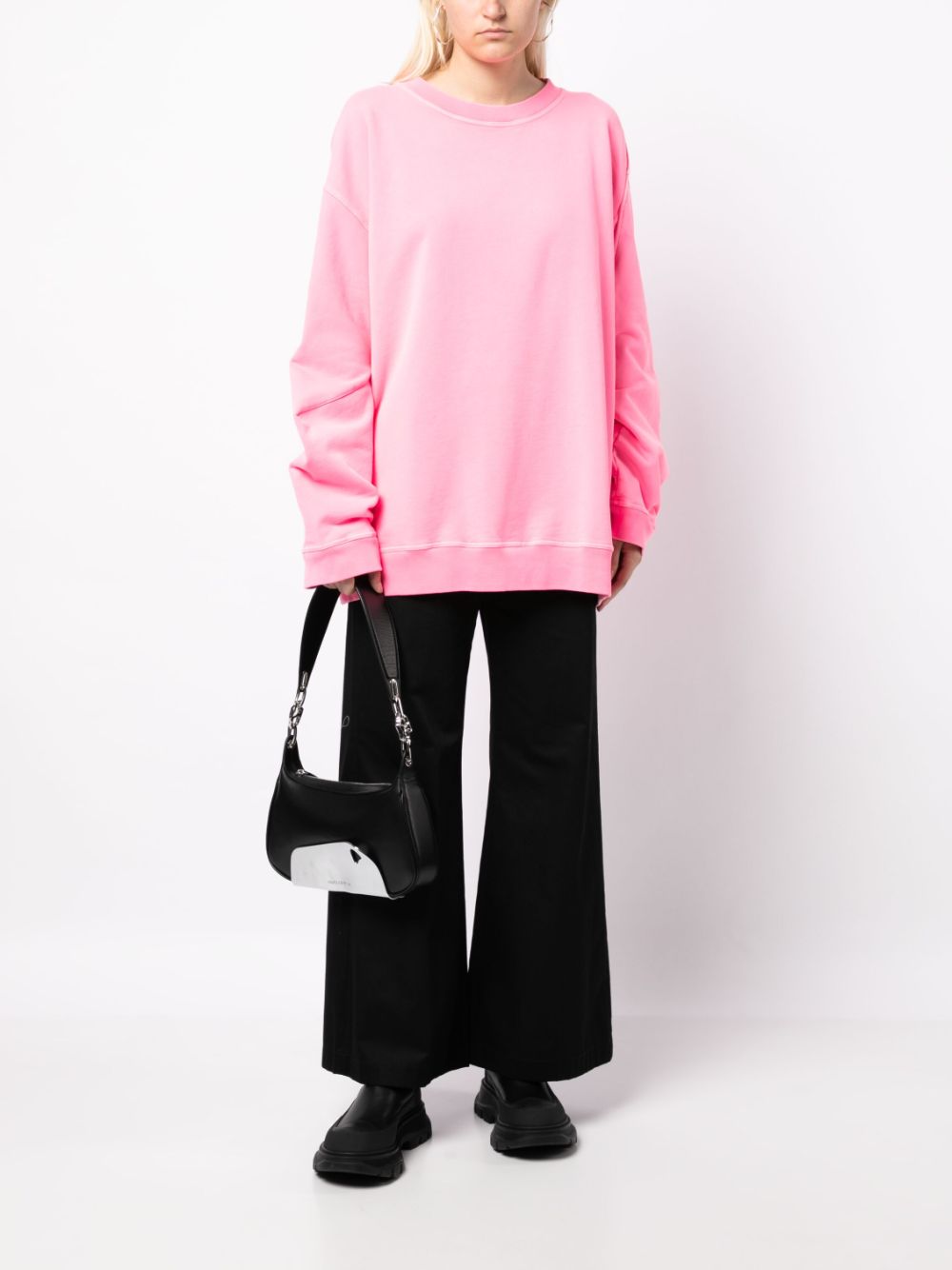 marina yee extra-long sleeves T-shirt - Roze