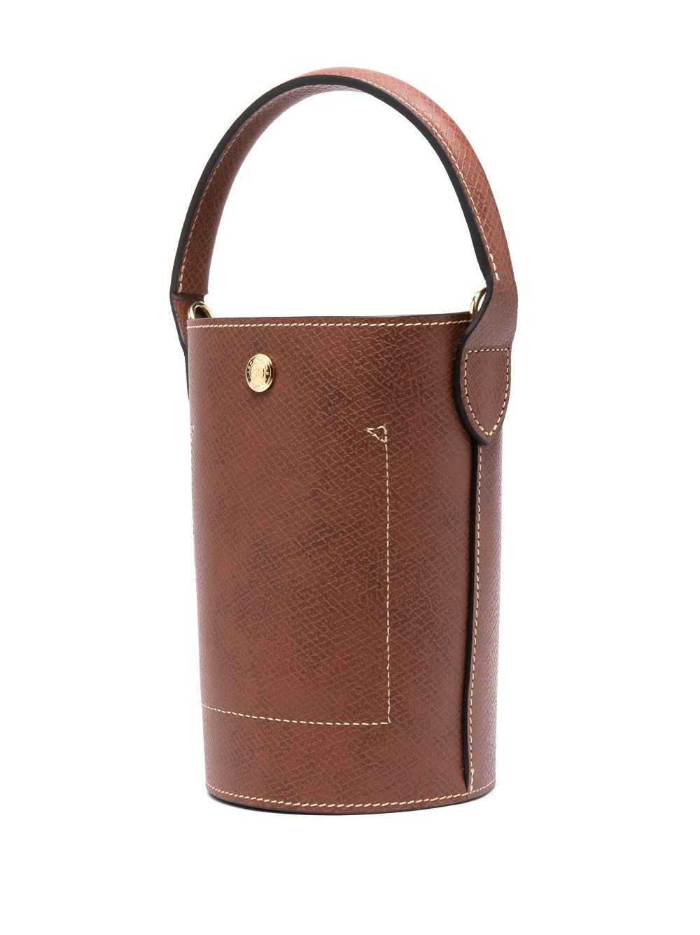 Shop Longchamp Xs Épure Leather Crossbody Bag In Brown