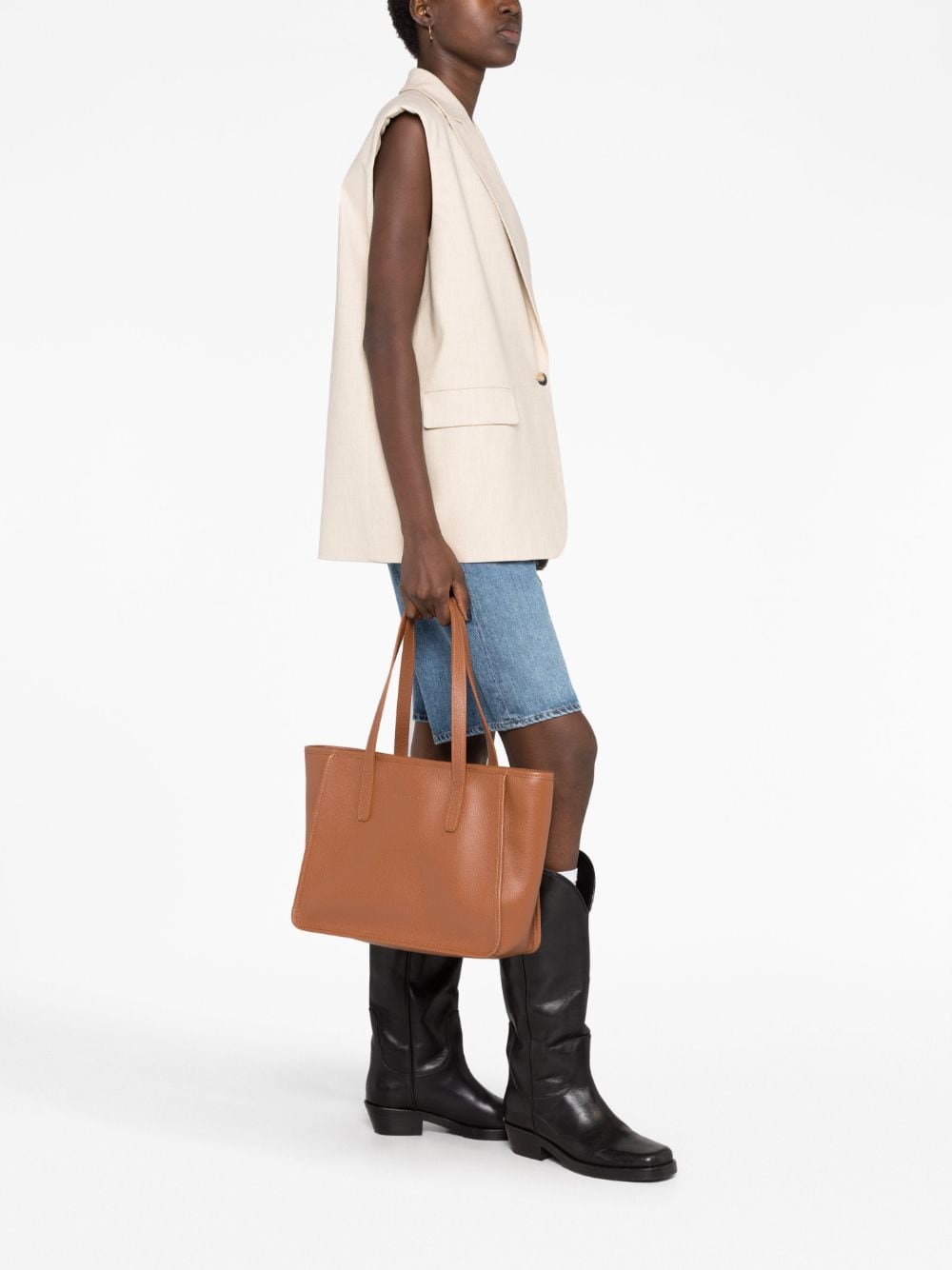 Courrèges Loop Leather Tote Bag - Farfetch