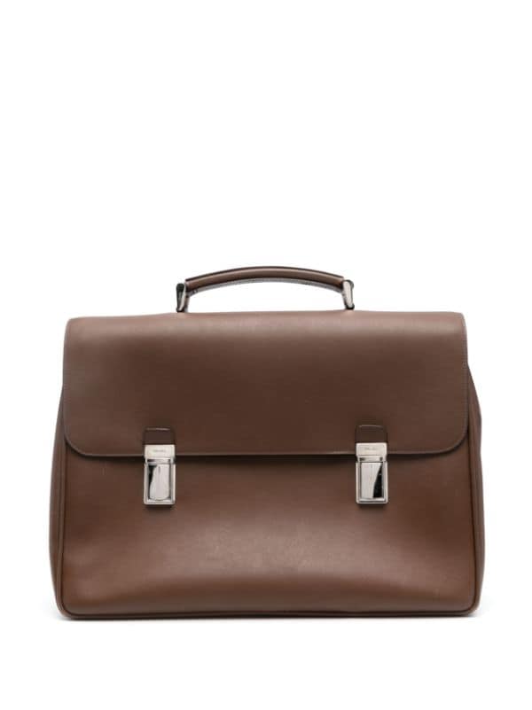 Prada Leather Briefcase - Farfetch