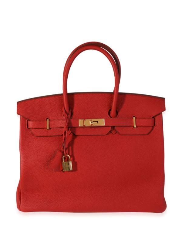 Hermès 2011 Pre-owned Birkin 35 Handbag - Red