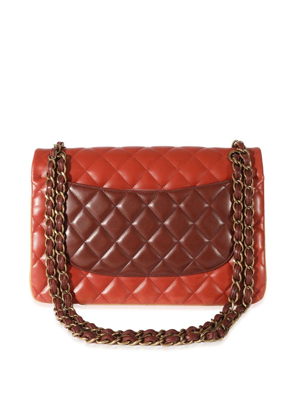 Pre-owned Chanel Jumbo Double Flap Shoulder Bag In Red