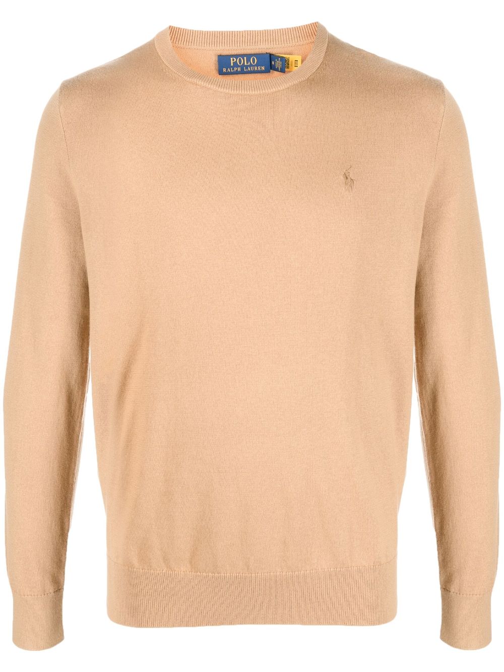 Image 1 of Polo Ralph Lauren embroidered-logo cotton-cashmere blend jumper