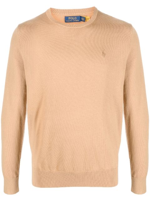 Polo Ralph Lauren embroidered-logo cotton-cashmere blend jumper Men