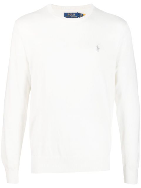 Polo Ralph Lauren embroidered-logo cotton-cashmere blend jumper Men