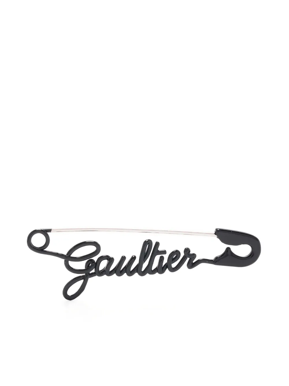 JEAN PAUL GAULTIER THE BLACK GAULTIER SAFETY PIN EARRING