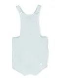 Patachou criss-cross-straps cotton knit romper - Blue