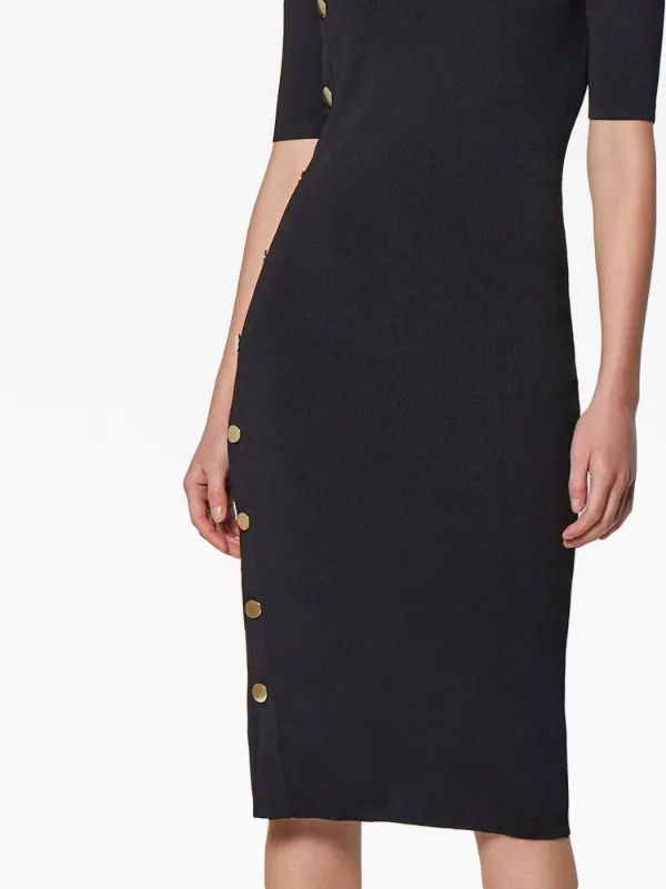 【Altuzarra】 Minamotoリブニットミディドレス Altuzarra Minamoto ニットドレス | ブラック | FARFETCH JP