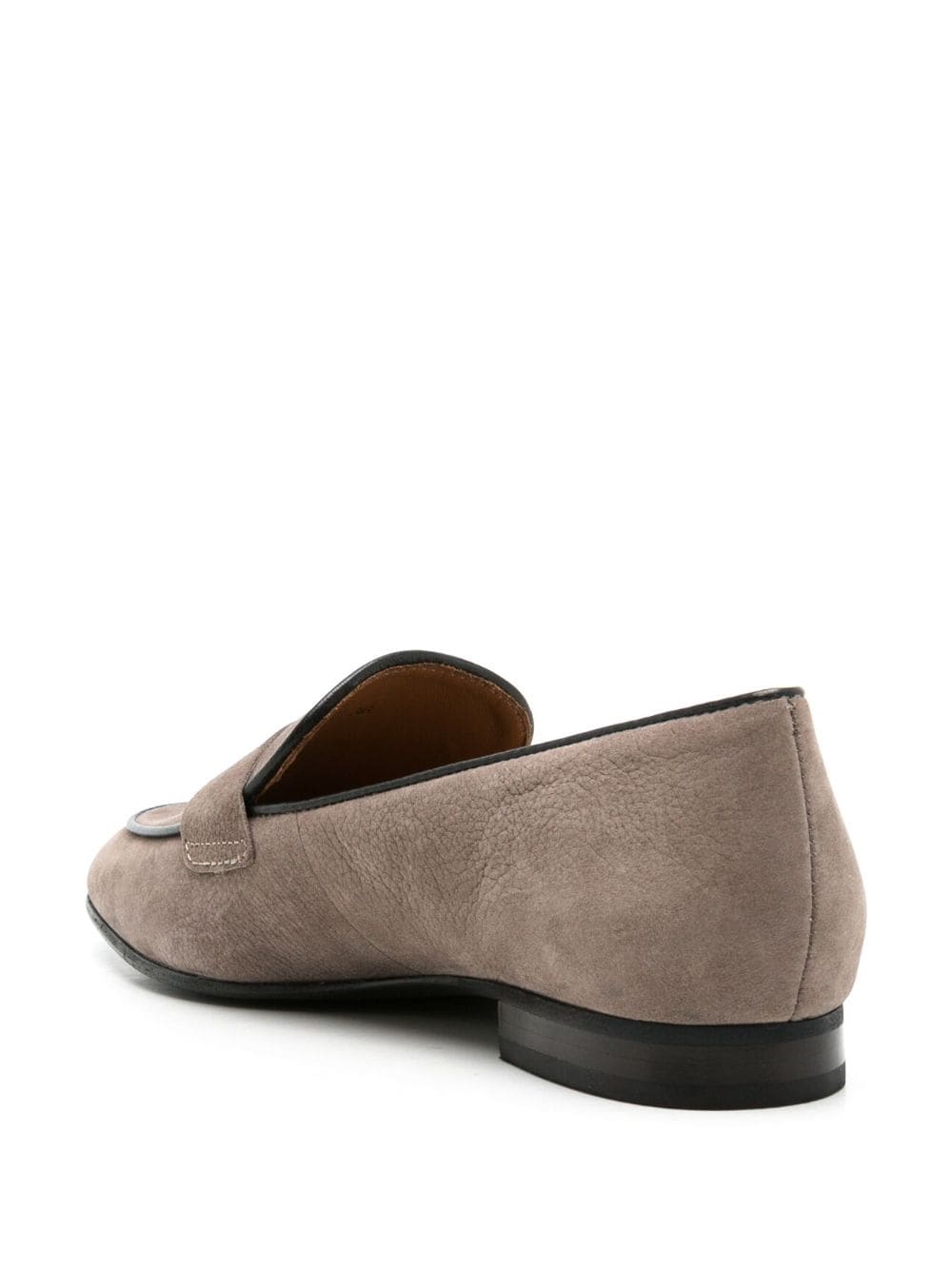 Shop Sarah Chofakian Lauren Penny-slot Leather Loafers In Neutrals