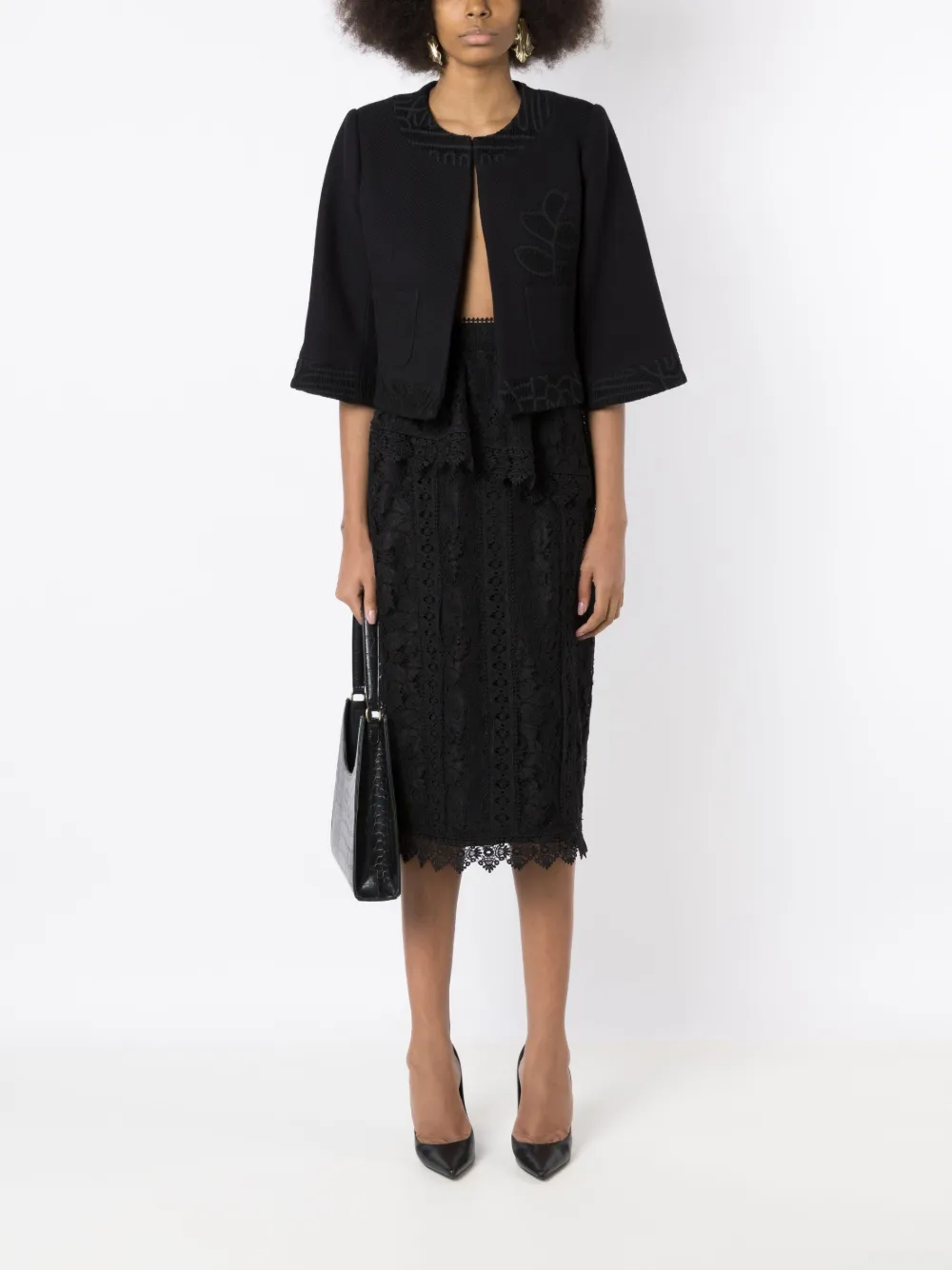Martha Medeiros Jaqueta Alexia com bordado | Jaqueta de tweed | Image 2