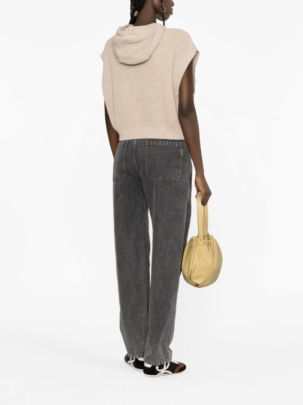 BRUNELLO CUCINELLI SEQUINED HOODED VEST