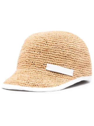 Catarzi Woven Raffia Baseball Cap Farfetch