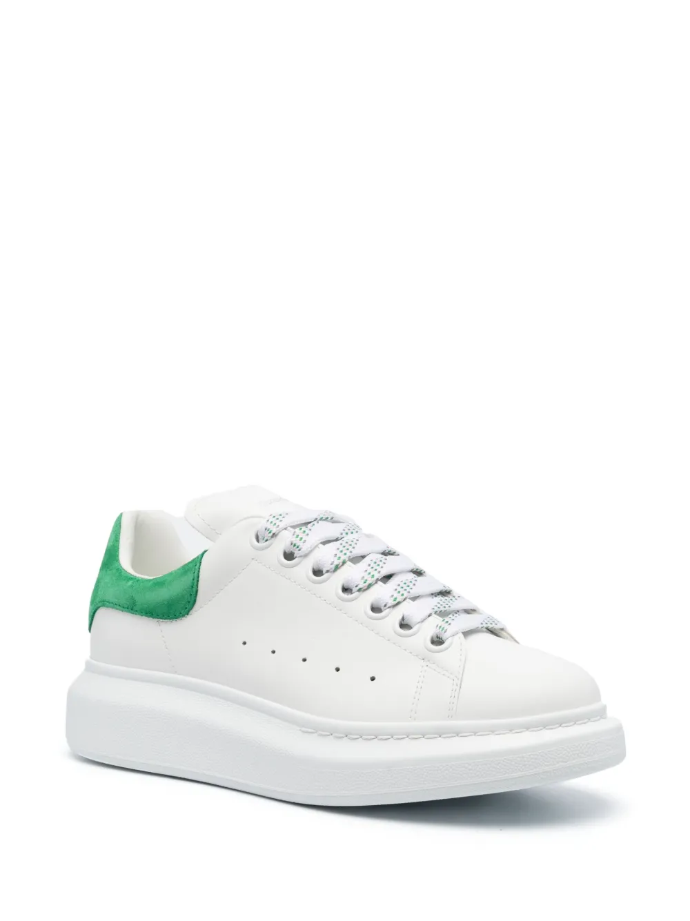Alexander McQueen Oversized leather sneakers - Wit