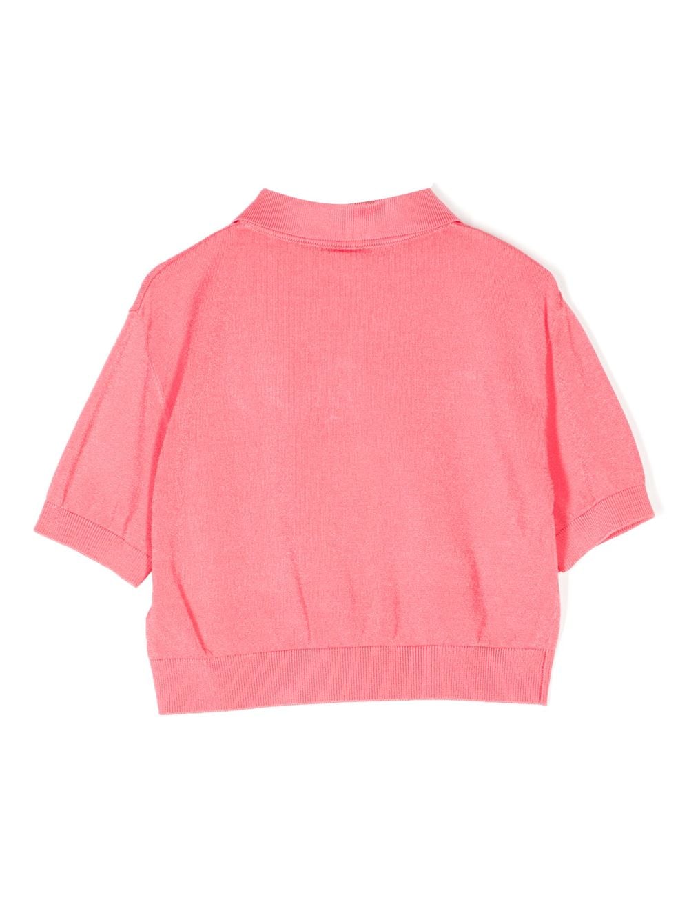 Shop Fendi Logo-print Polo Shirt In Pink