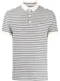 Private Stock stripe-print cotton polo shirt - Neutrals