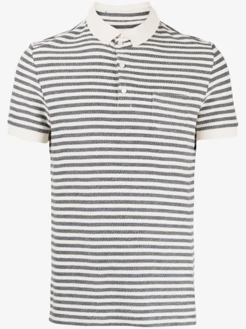 Private Stock playera tipo polo con rayas estampadas 
