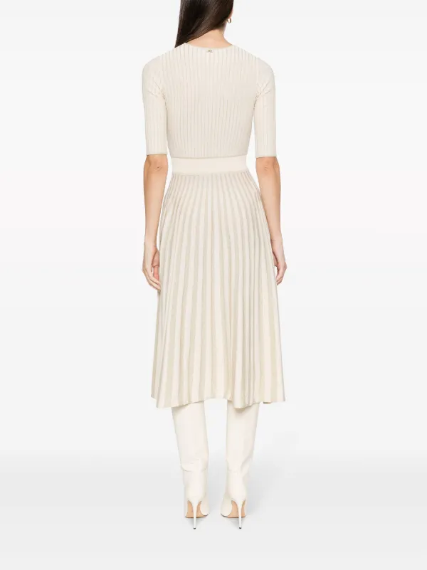 Knit pleated skirt dress sale