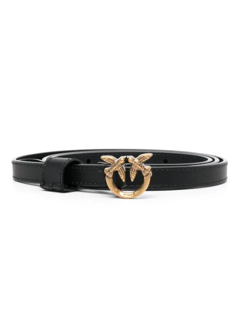 PINKO Love Birds pebbled leather belt 102148A1A8Z99Q - 0