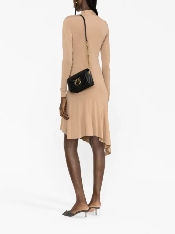 PINKO Love Birds Quilted Crossbody Bag | Black | FARFETCH