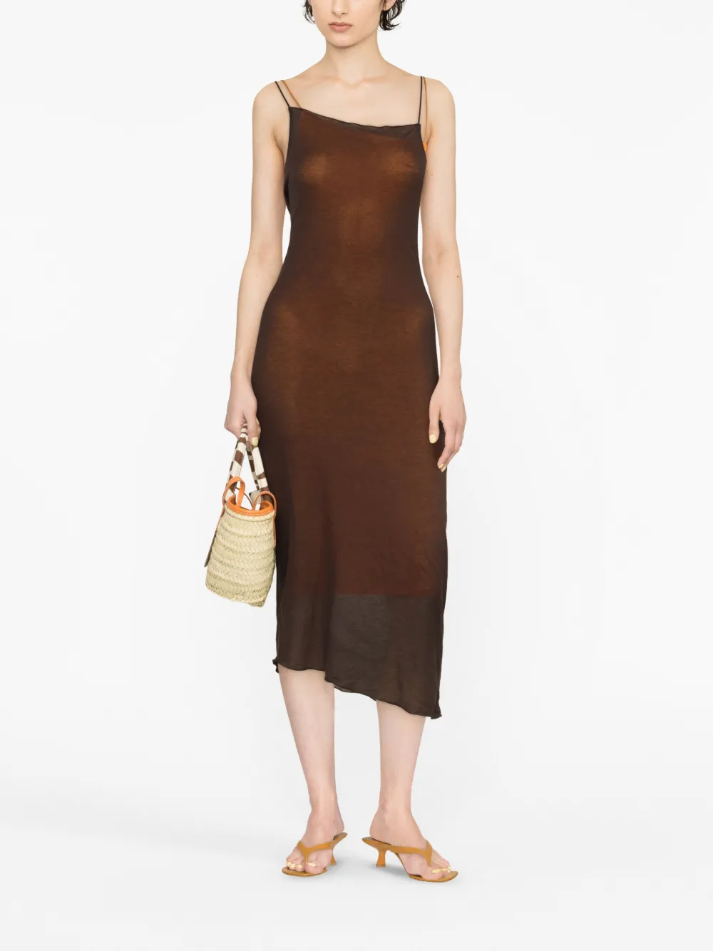 Paloma Wool Geribbelde onderjurk - Bruin