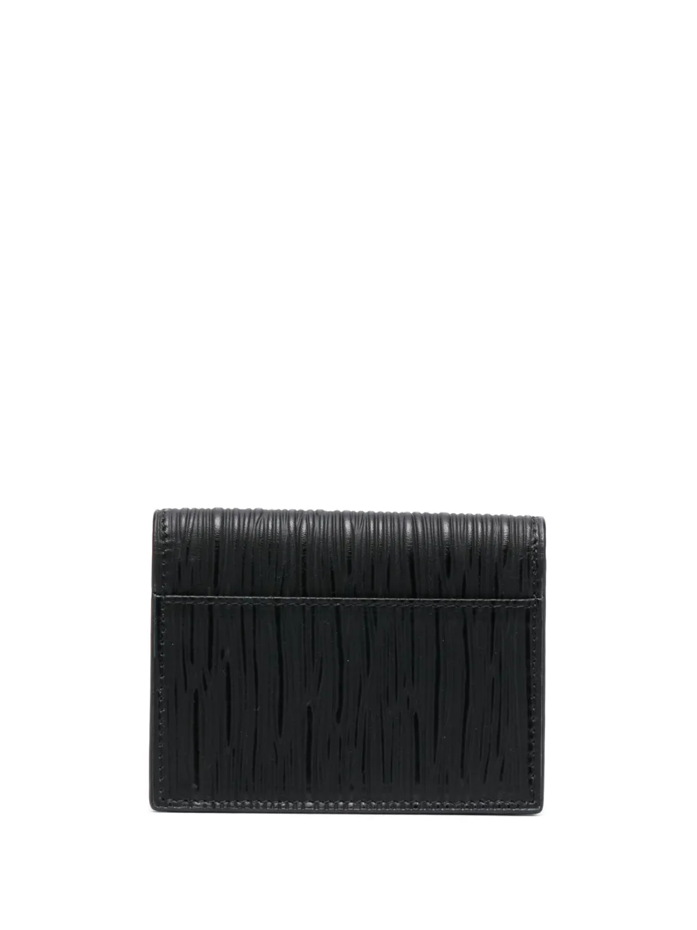 Montblanc logo-stud leather wallet - Zwart