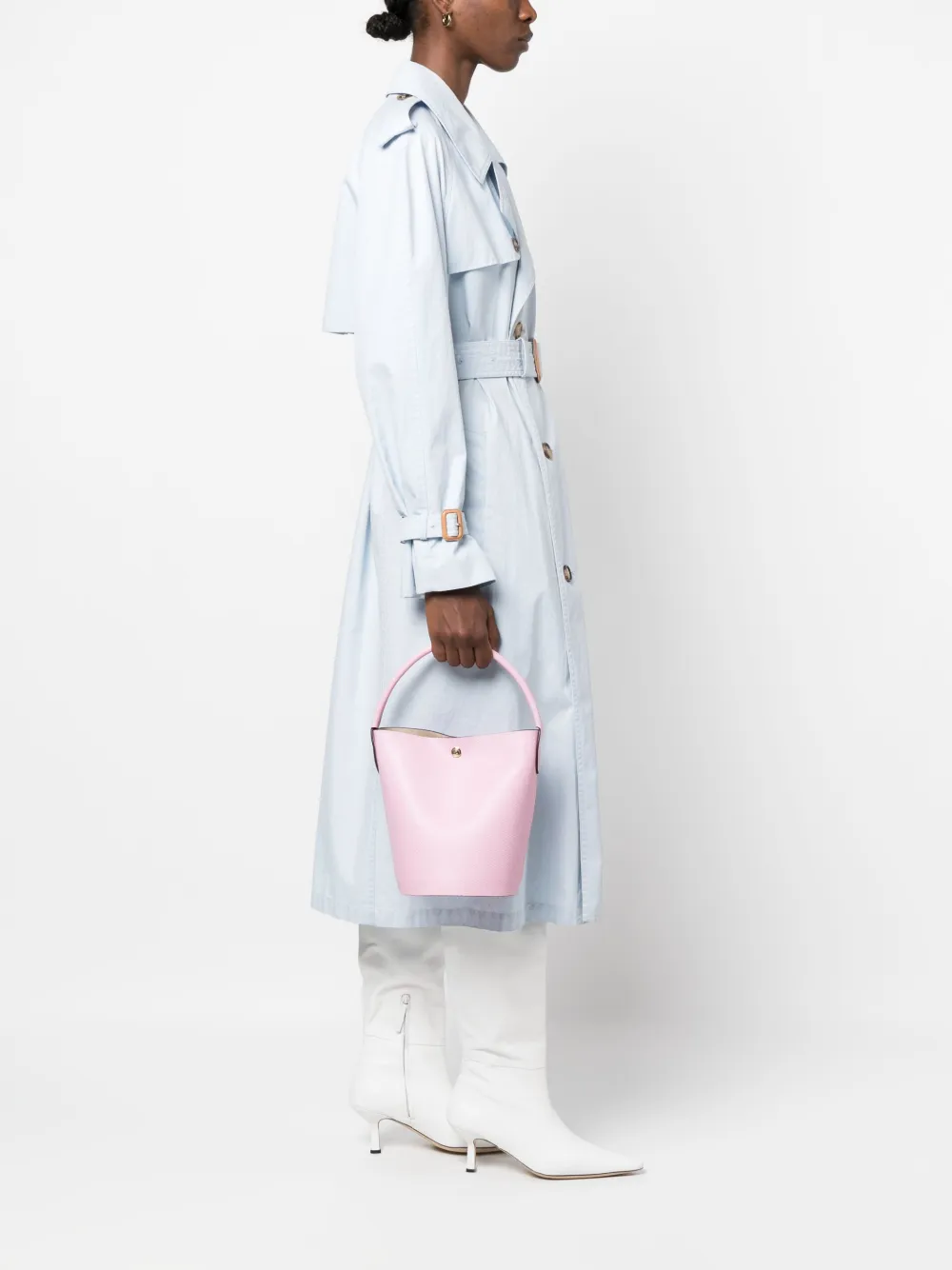Longchamp Blaire kleine crossbodytas - Roze