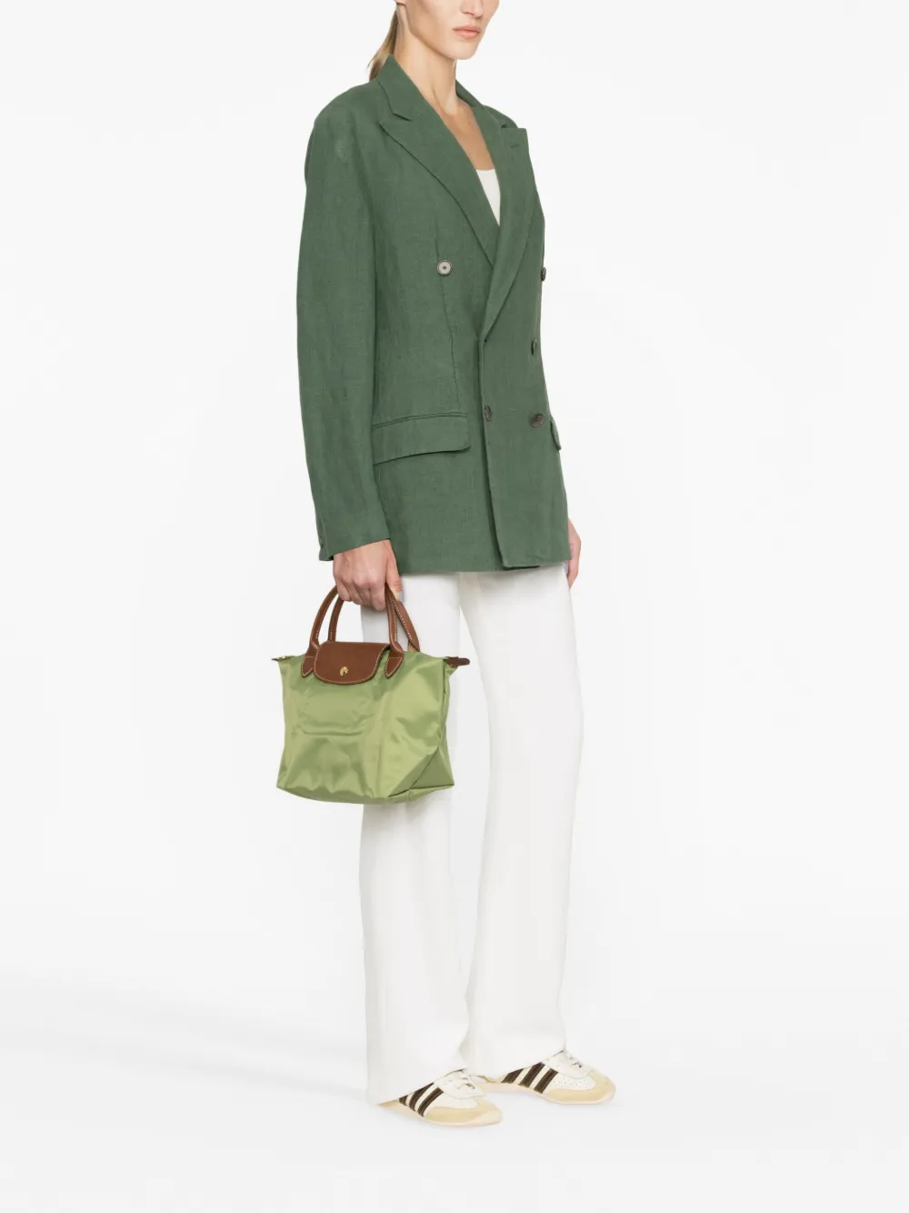 Longchamp Le Pliage shopper - Groen